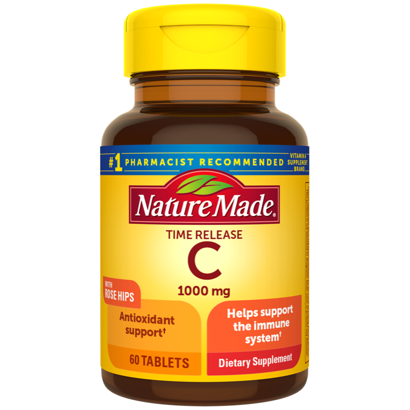 Vitamin C 1000 mg Time Release with Rose Hips Tablets