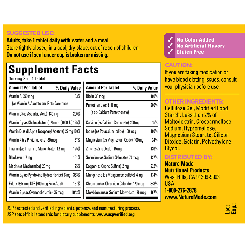Women's Multivitamin 50+ Tablets