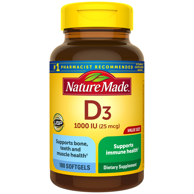 Vitamin D3 1000 IU (25 mcg) Softgels