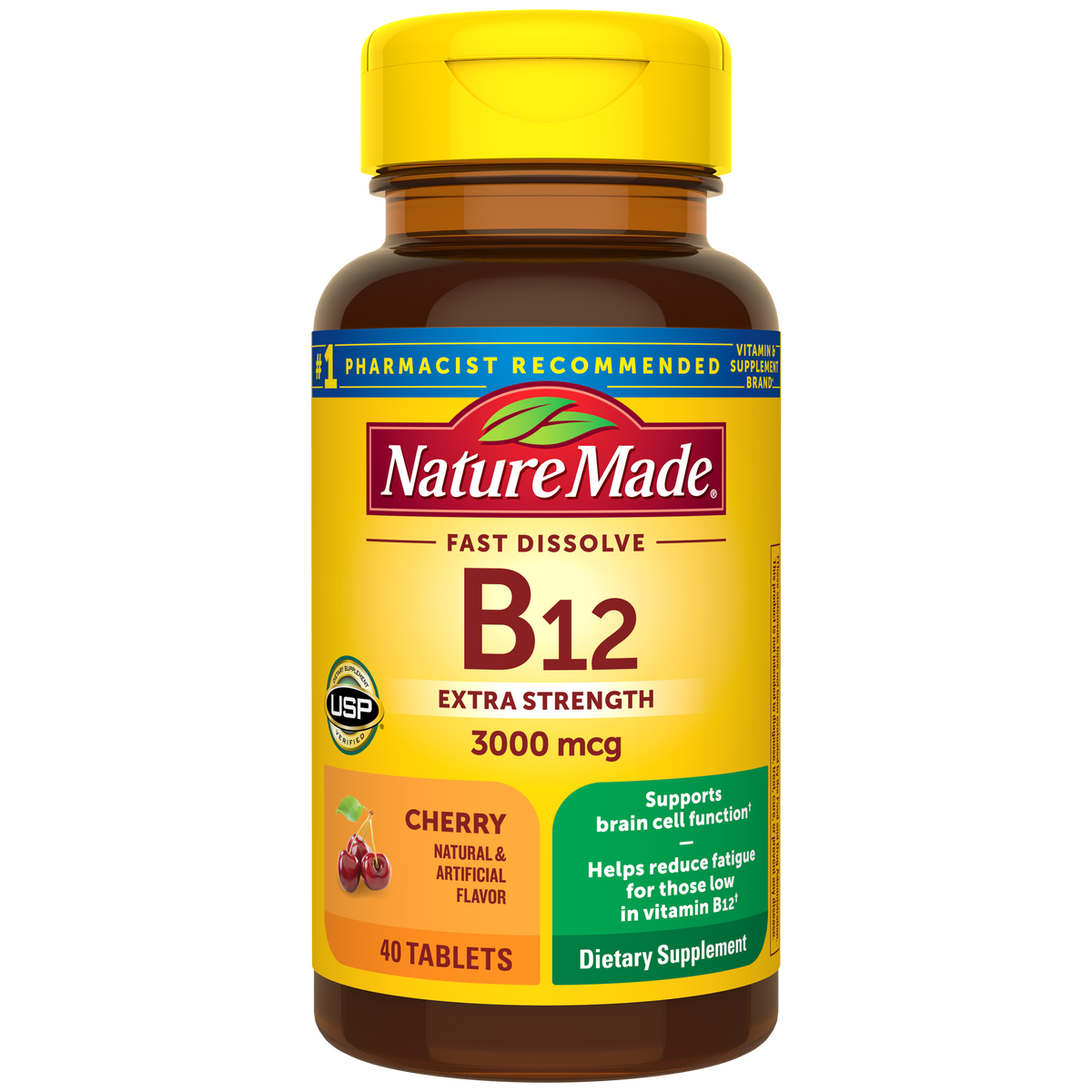 Vitamin B12 3000 mcg Fast Dissolve Tablets