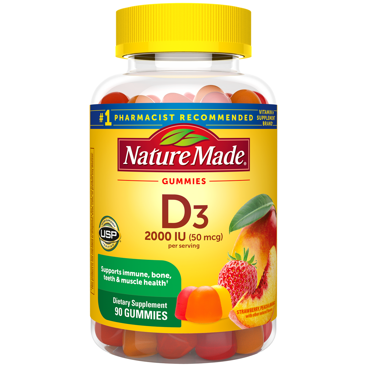 Vitamin D3 2000 IU (50 mcg) Gummies