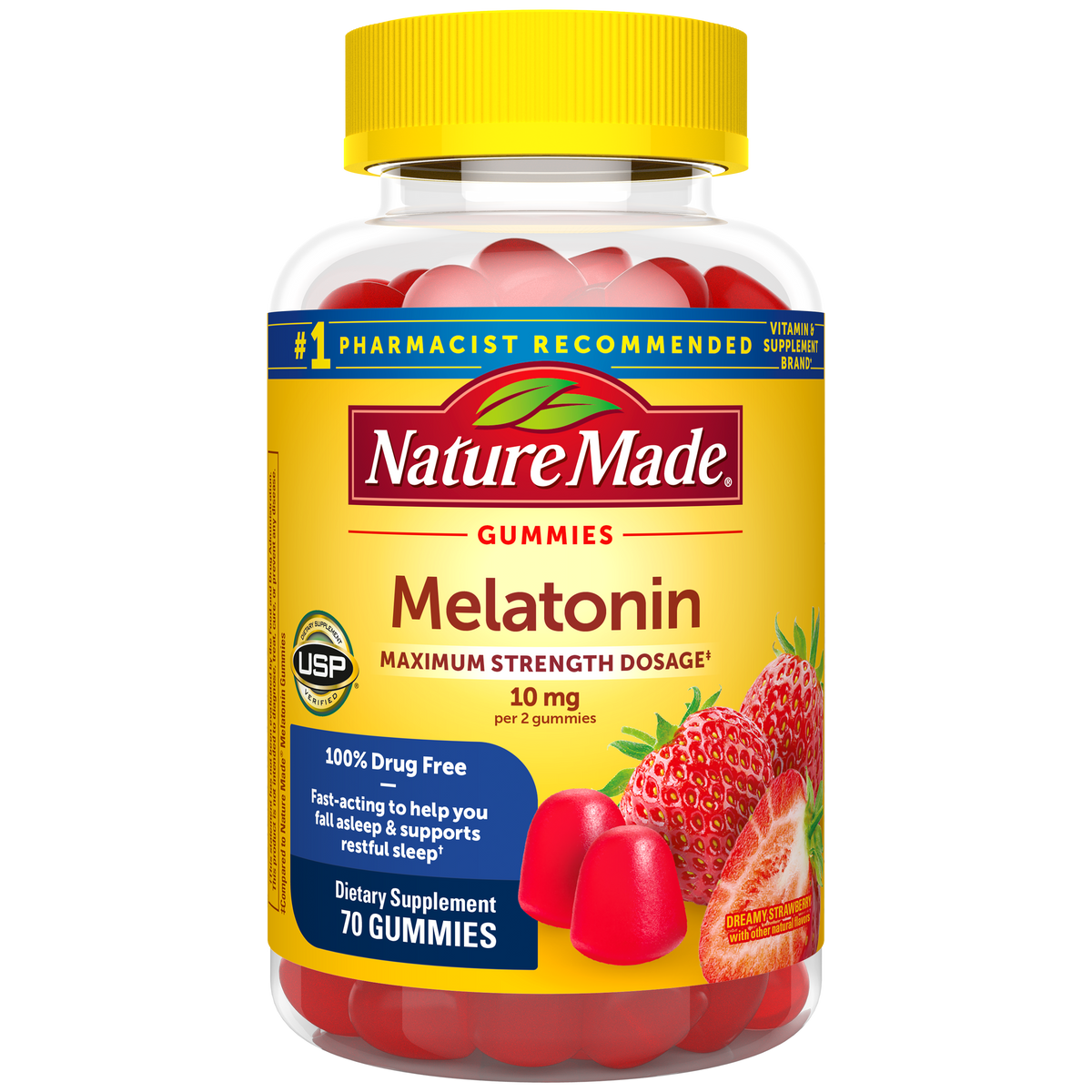 10 Mg Melatonin Gummies Maximum Strength Dosage‡