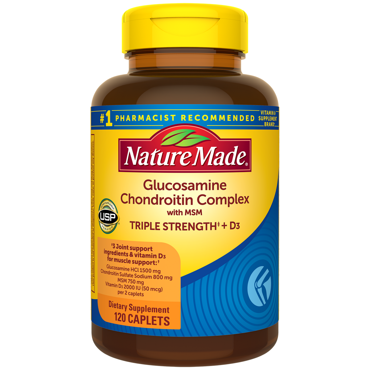 Glucosamine Chondroitin Complex with MSM Triple Strength‡ + Vitamin D3
