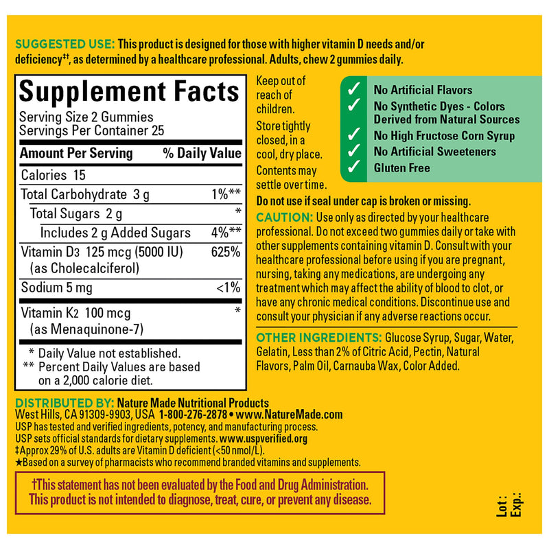 Vitamin D3 + K2 Gummies