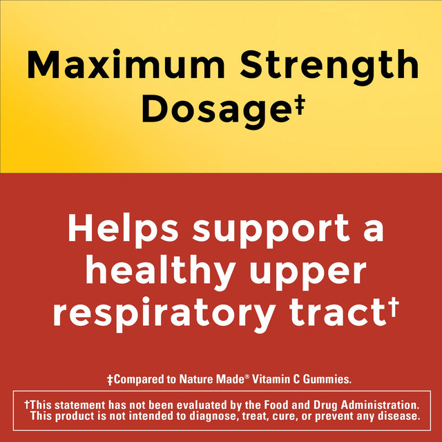 Vitamin C Gummies Maximum Strength Dosage‡ 1000 mg per serving