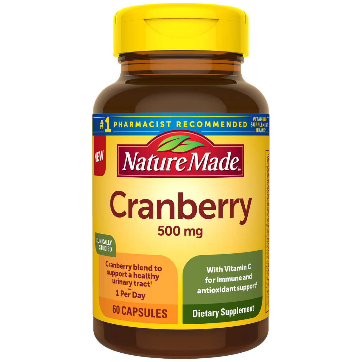 Cranberry Capsules 500 Mg With Vitamin C