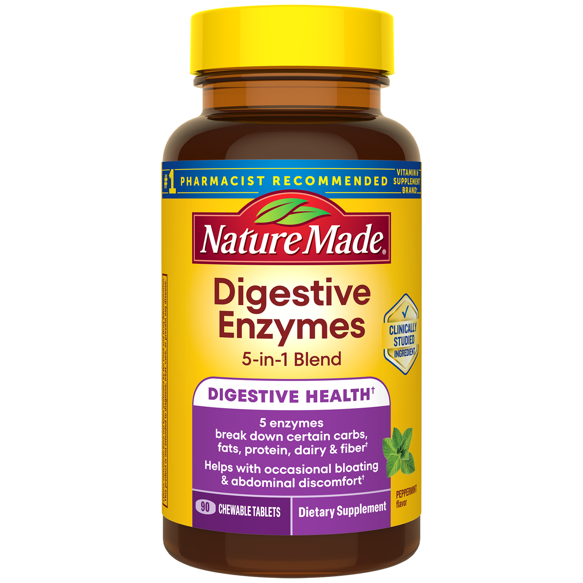 Digestive Enzymes 5-in-1 Blend Chewable Tablets