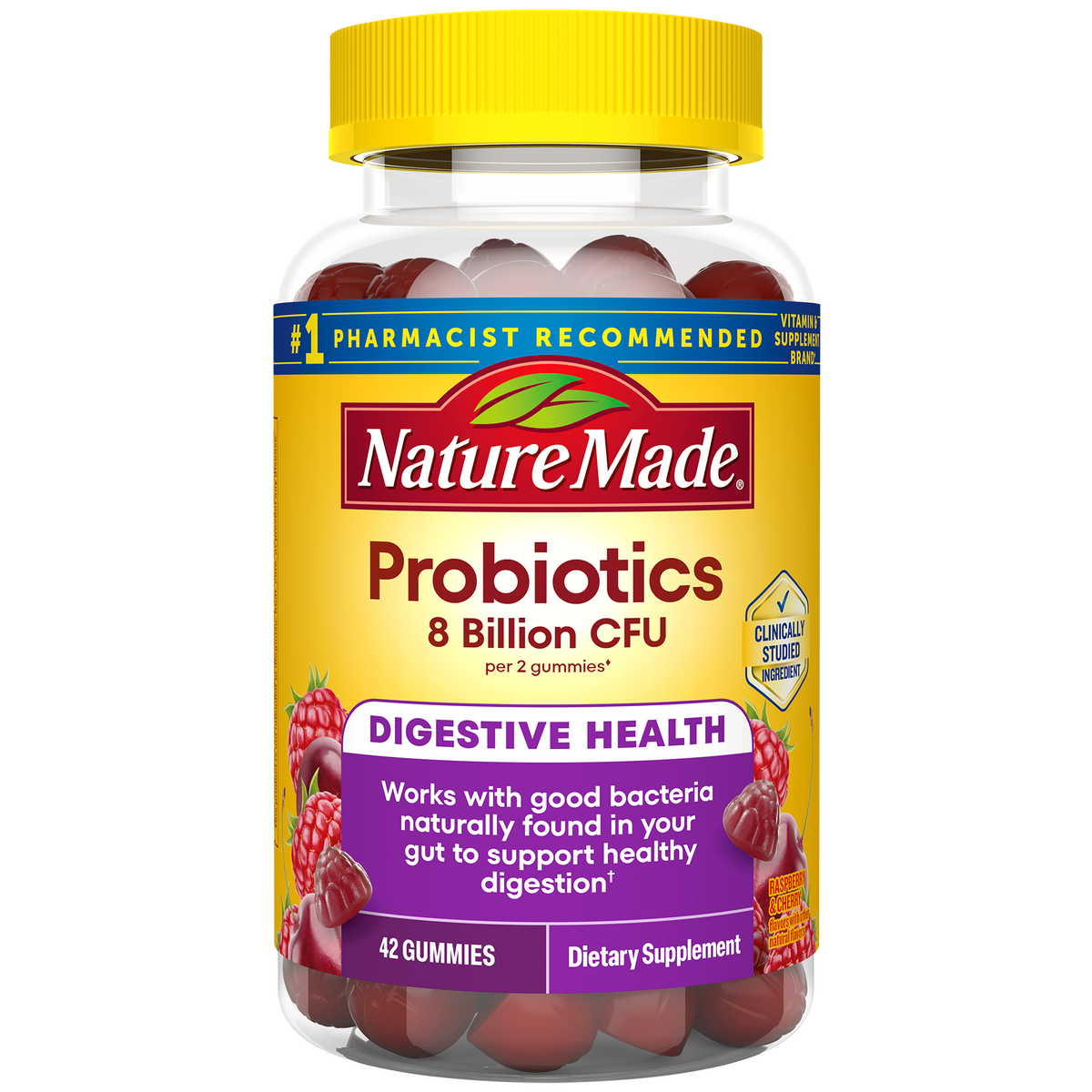 Digestive Probiotics 8 Billion CFU per 2 Probiotic Gummies