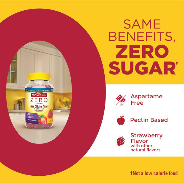 Zero Sugar‡ Hair Skin Nails Gummies