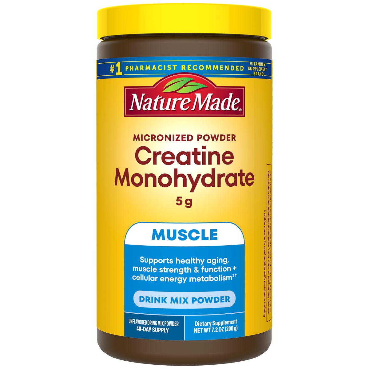 Micronized Creatine Monohydrate 5 g Drink Mix Powder