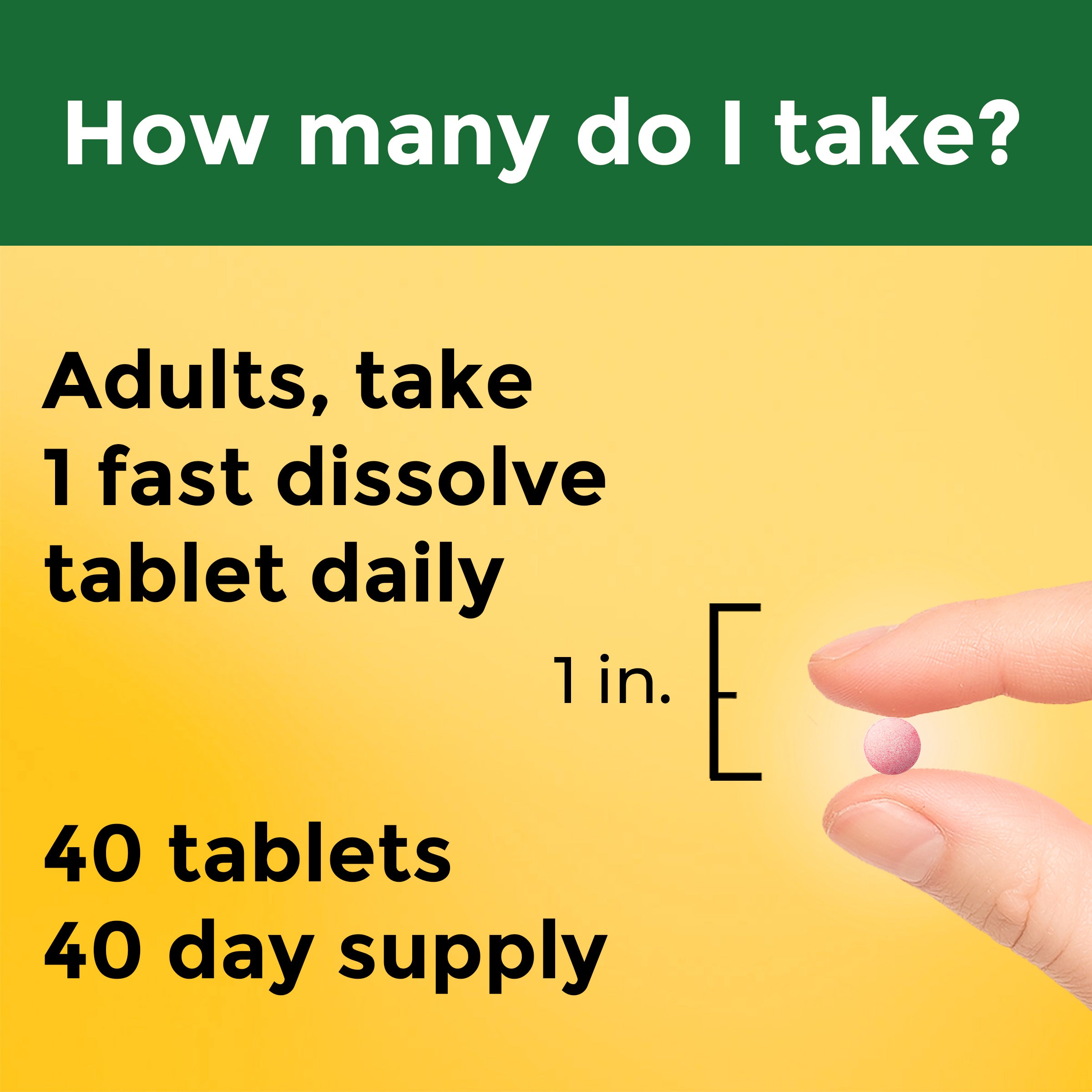 Vitamin B12 3000 mcg Fast Dissolve Tablets