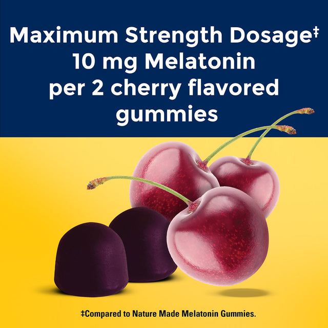 Time Release Melatonin Gummies Maximum Strength Dosage‡ 10 mg Per Serving