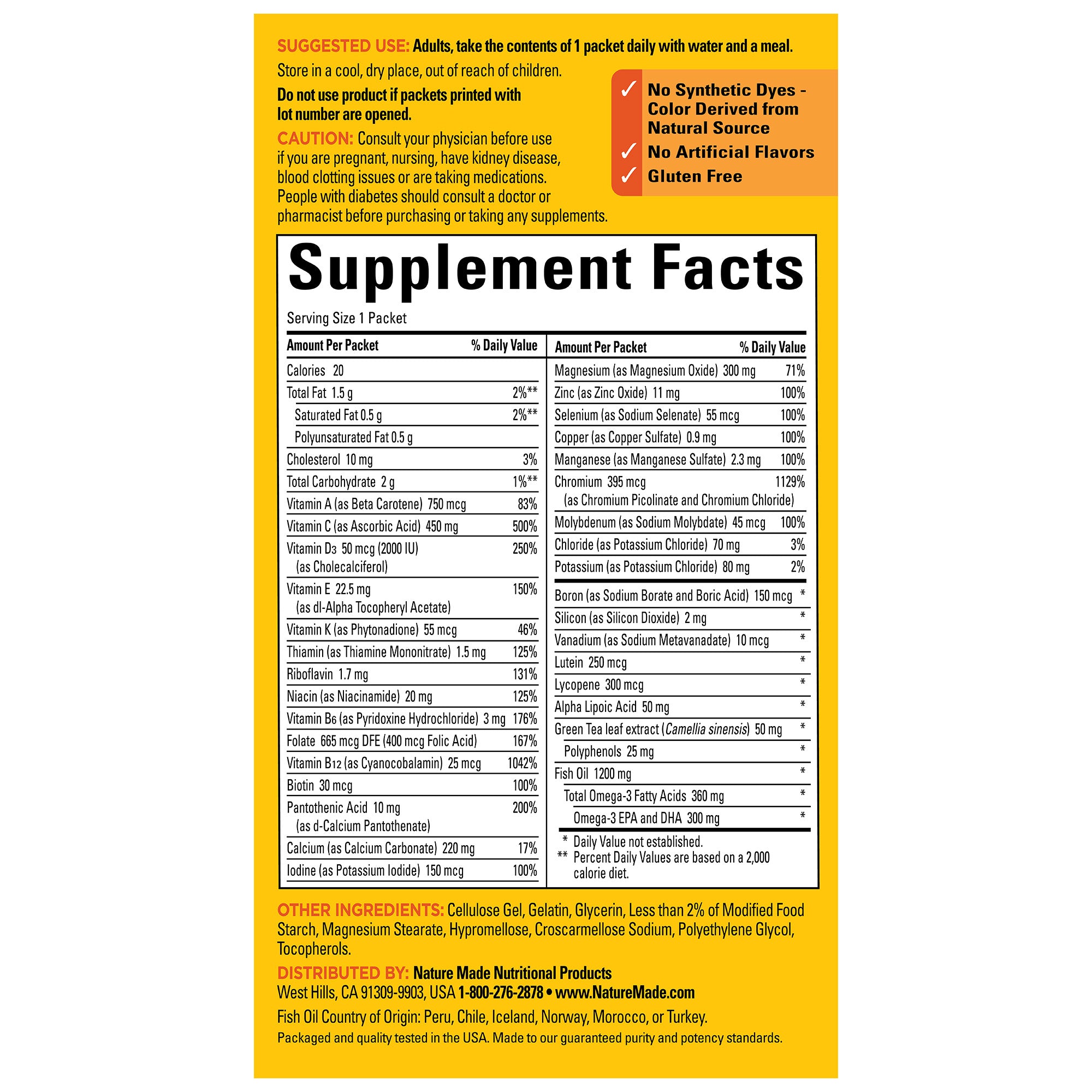 Diabetes Health Pack† Packets