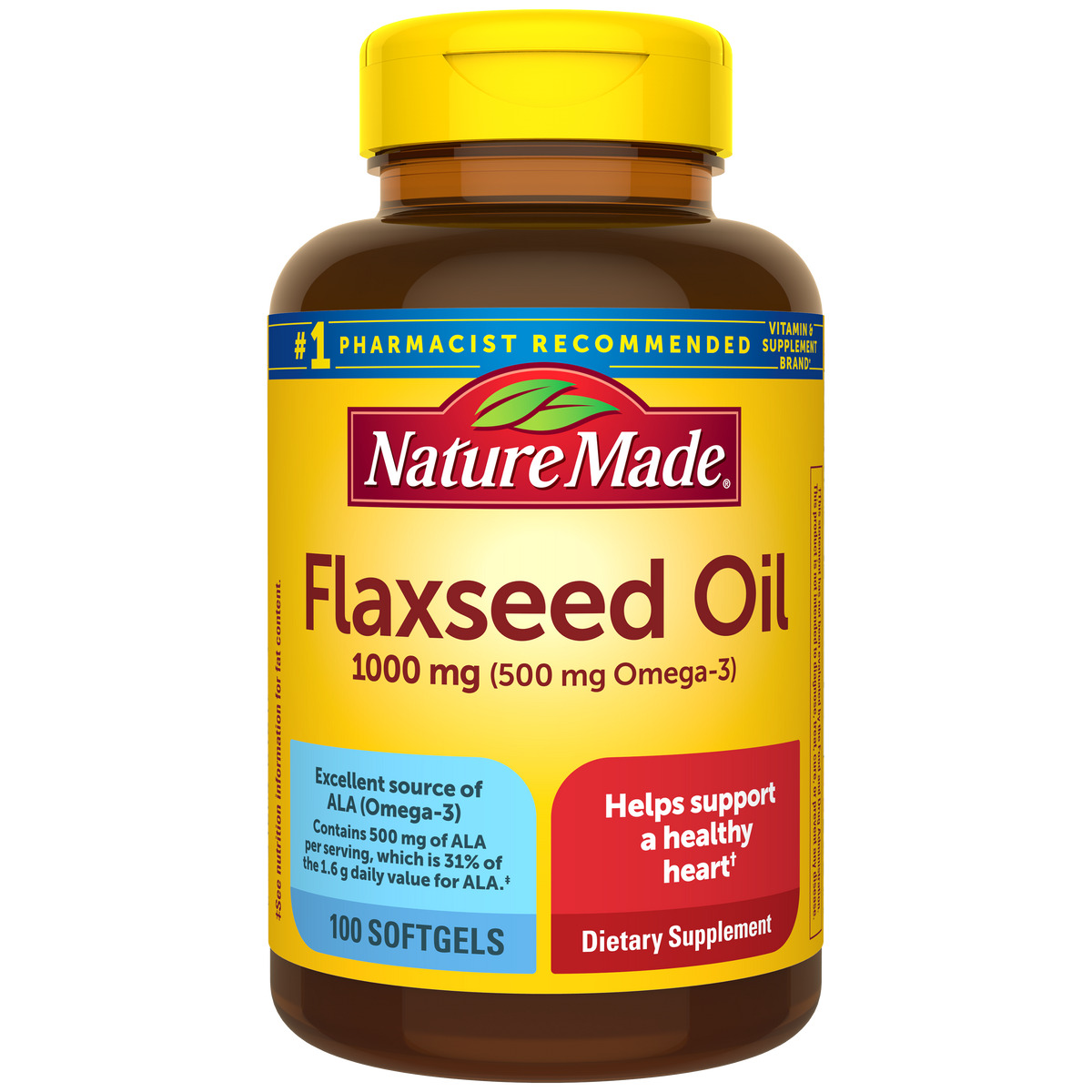 Flaxseed Oil 1000 mg Softgels