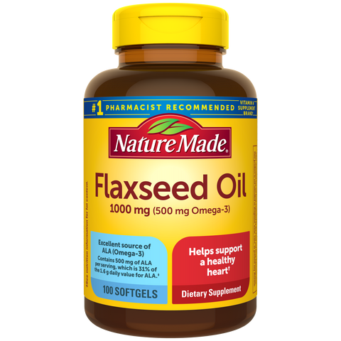 Flaxseed Oil 1000 mg Softgels