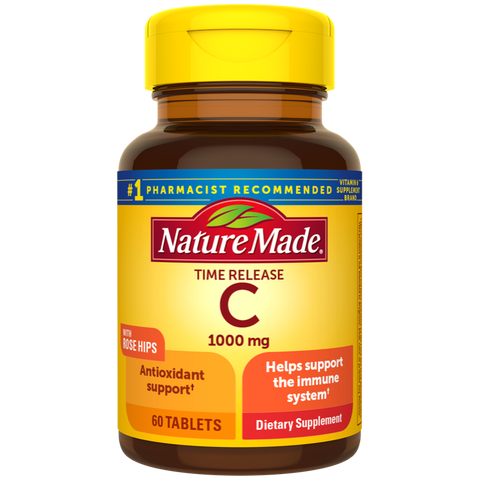 Vitamin C 1000 mg Time Release with Rose Hips Tablets
