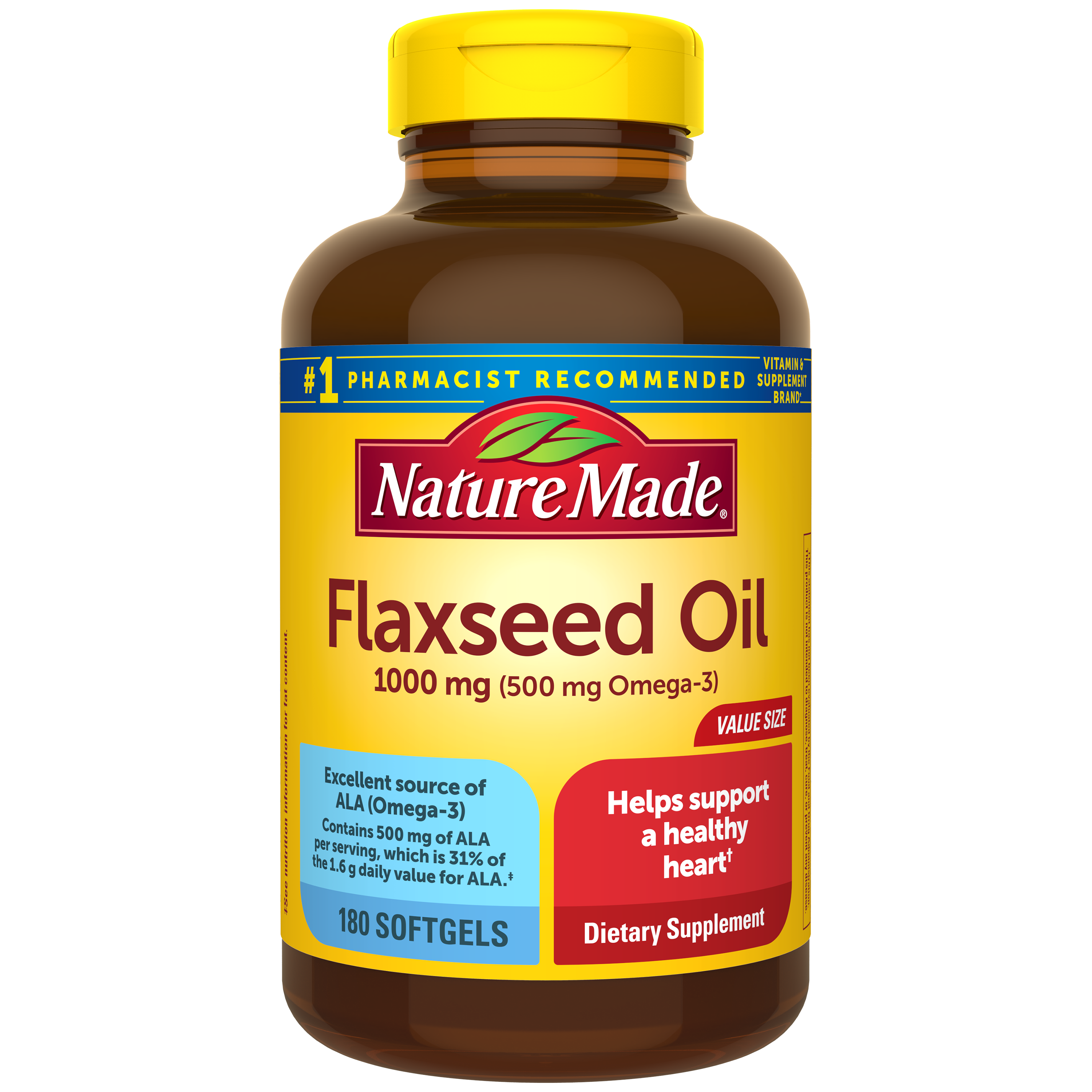 Flaxseed Oil 1000 mg Softgels
