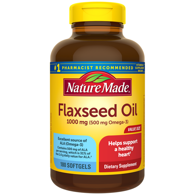 Flaxseed Oil 1000 mg Softgels