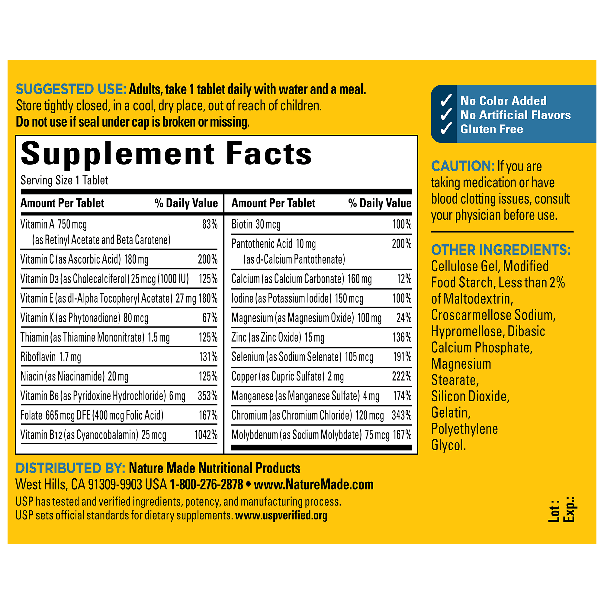 Men's Multivitamin 50+ Tablets