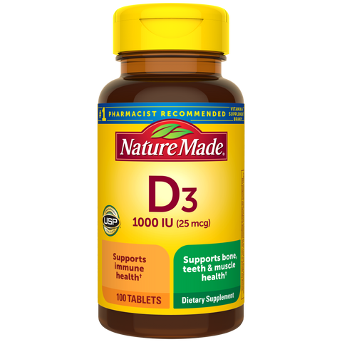 Vitamin D3 1000 IU (25 mcg) Tablets