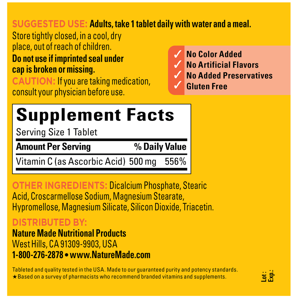 Vitamin C 500 mg Tablets