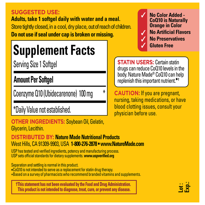 CoQ10 100 mg Softgels