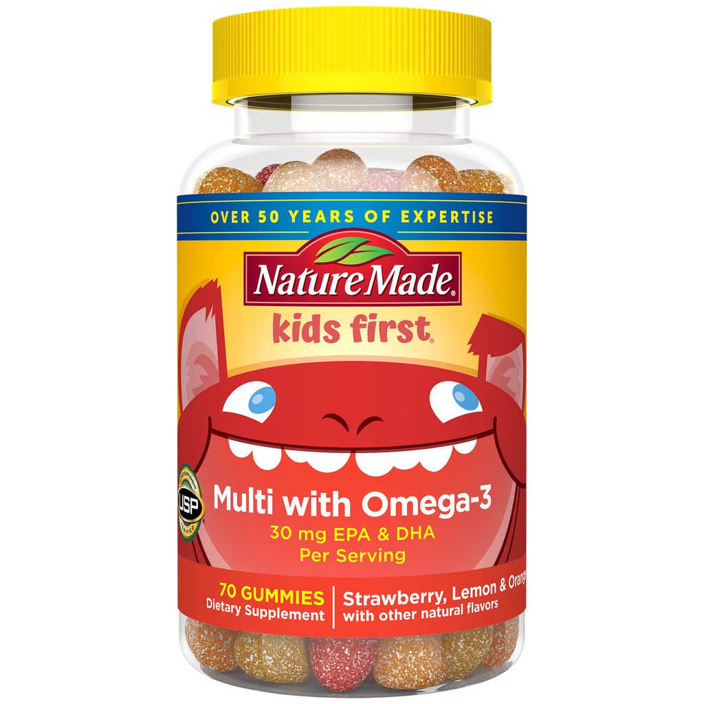 Kids First® Multivitamin + Omega-3 Gummies
