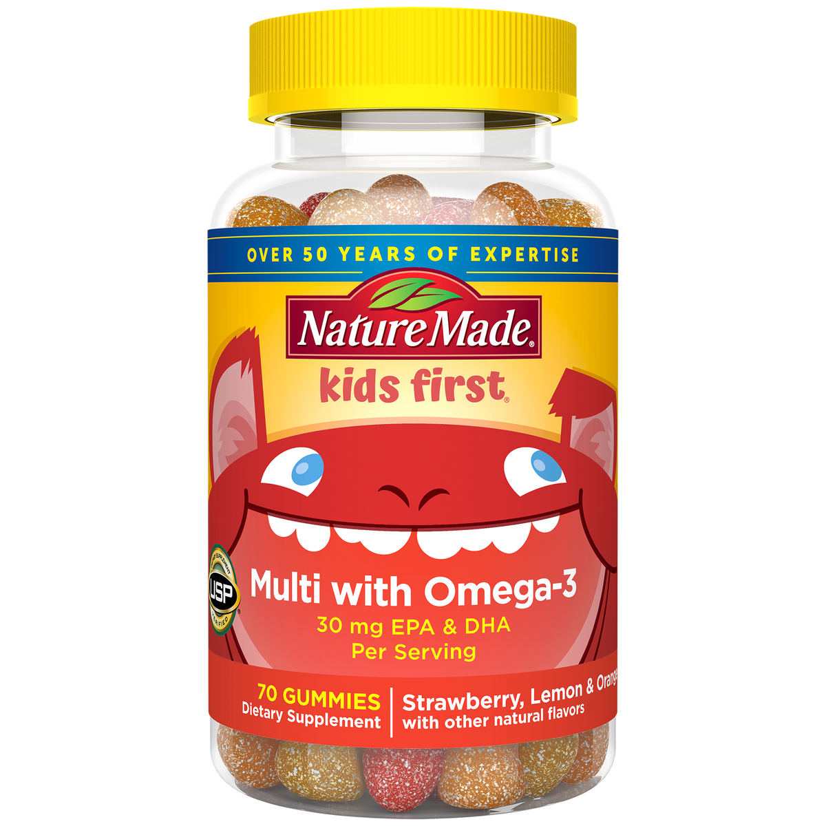 Kids First® Multivitamin + Omega-3 Gummies