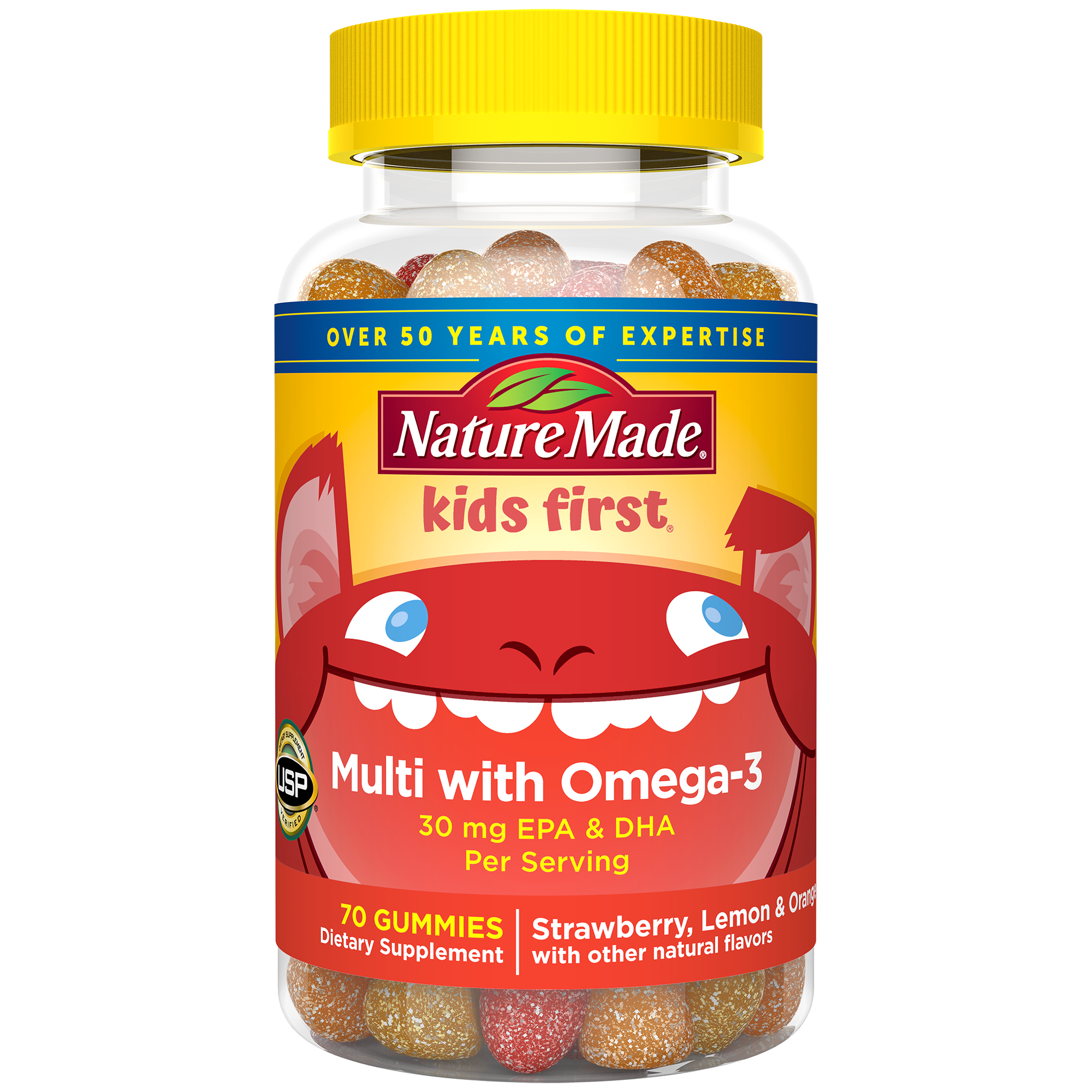 Kids First® Multivitamin + Omega-3 Gummies