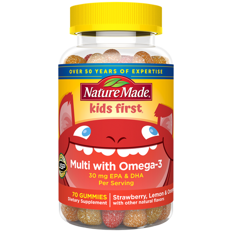 Kids First® Multivitamin + Omega-3 Gummies