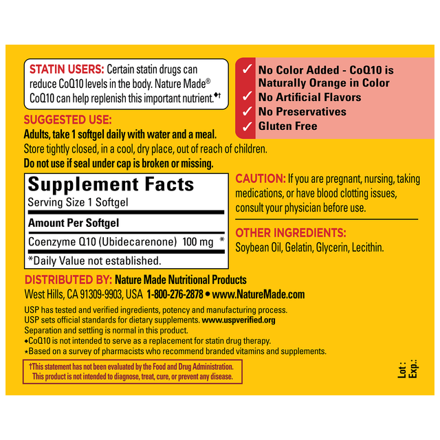 CoQ10 100 mg Softgels