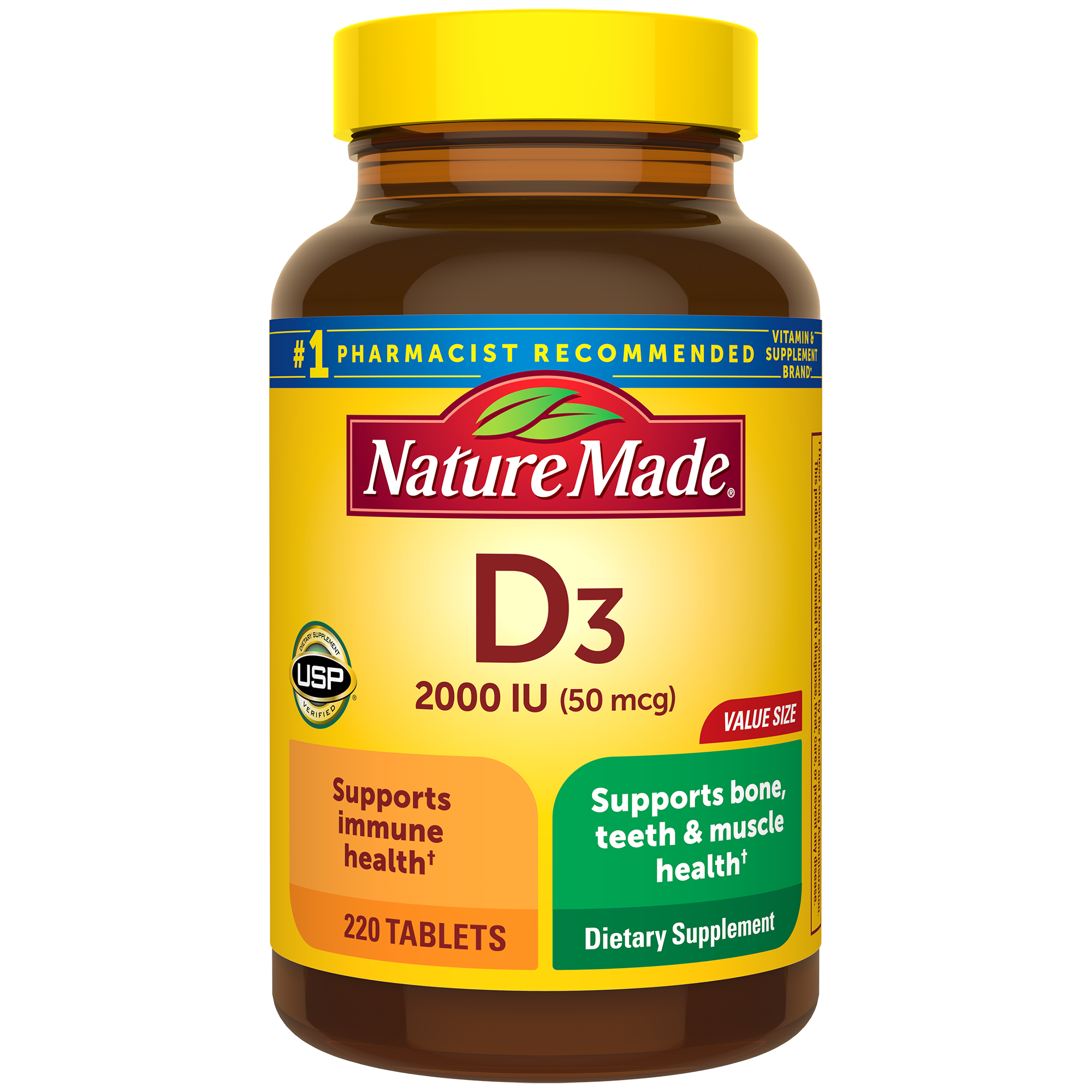 Vitamin D3 2000 IU (50 mcg) Tablets