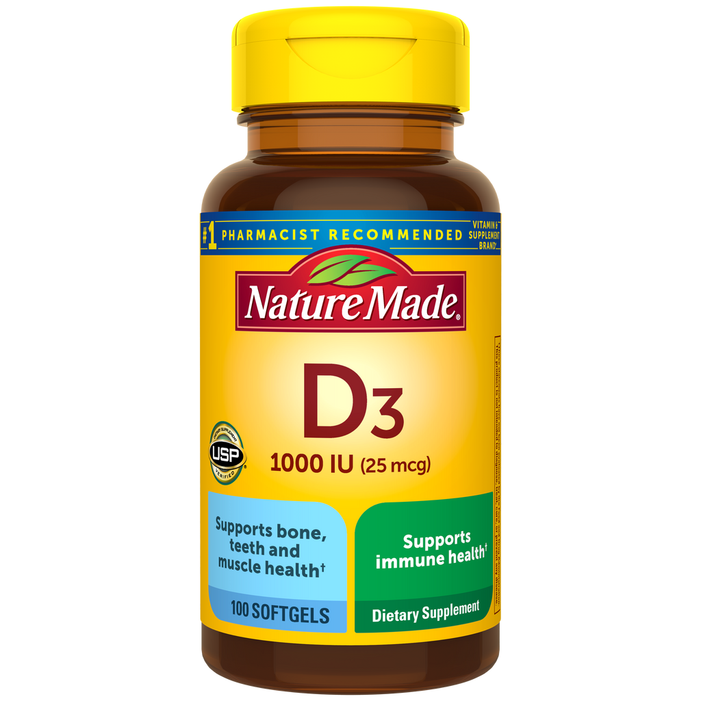 Vitamin D3 1000 IU (25 mcg) Softgels