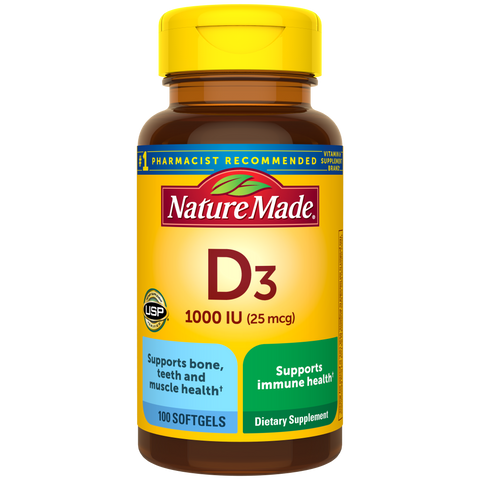 Vitamin D3 1000 IU (25 mcg) Softgels