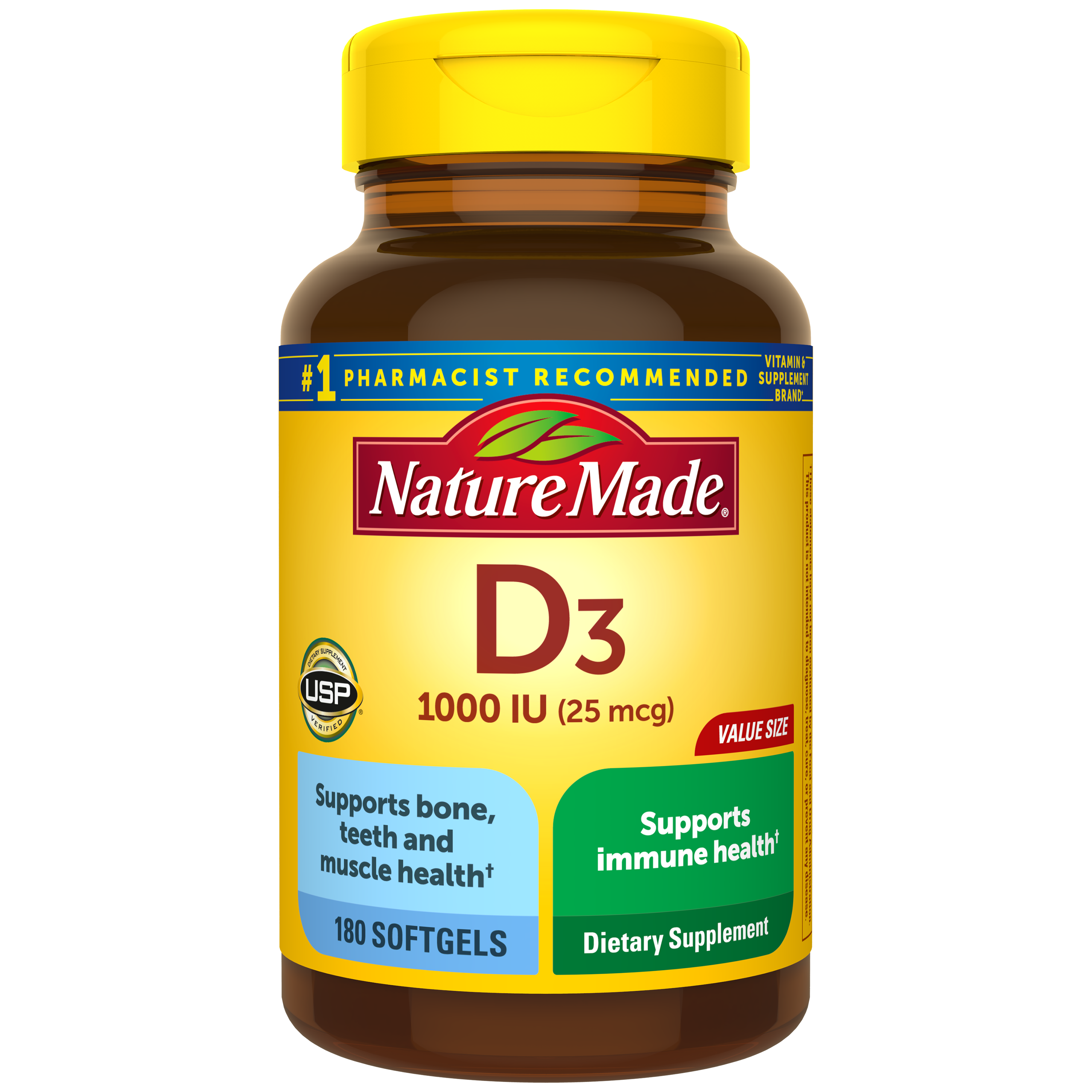 Vitamin D3 1000 IU (25 mcg) Softgels