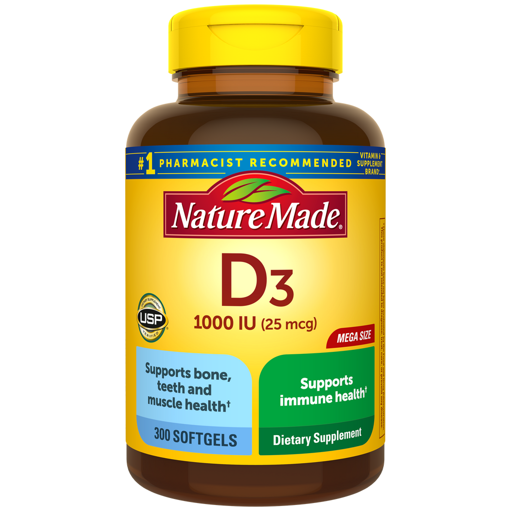 Vitamin D3 1000 IU (25 mcg) Softgels