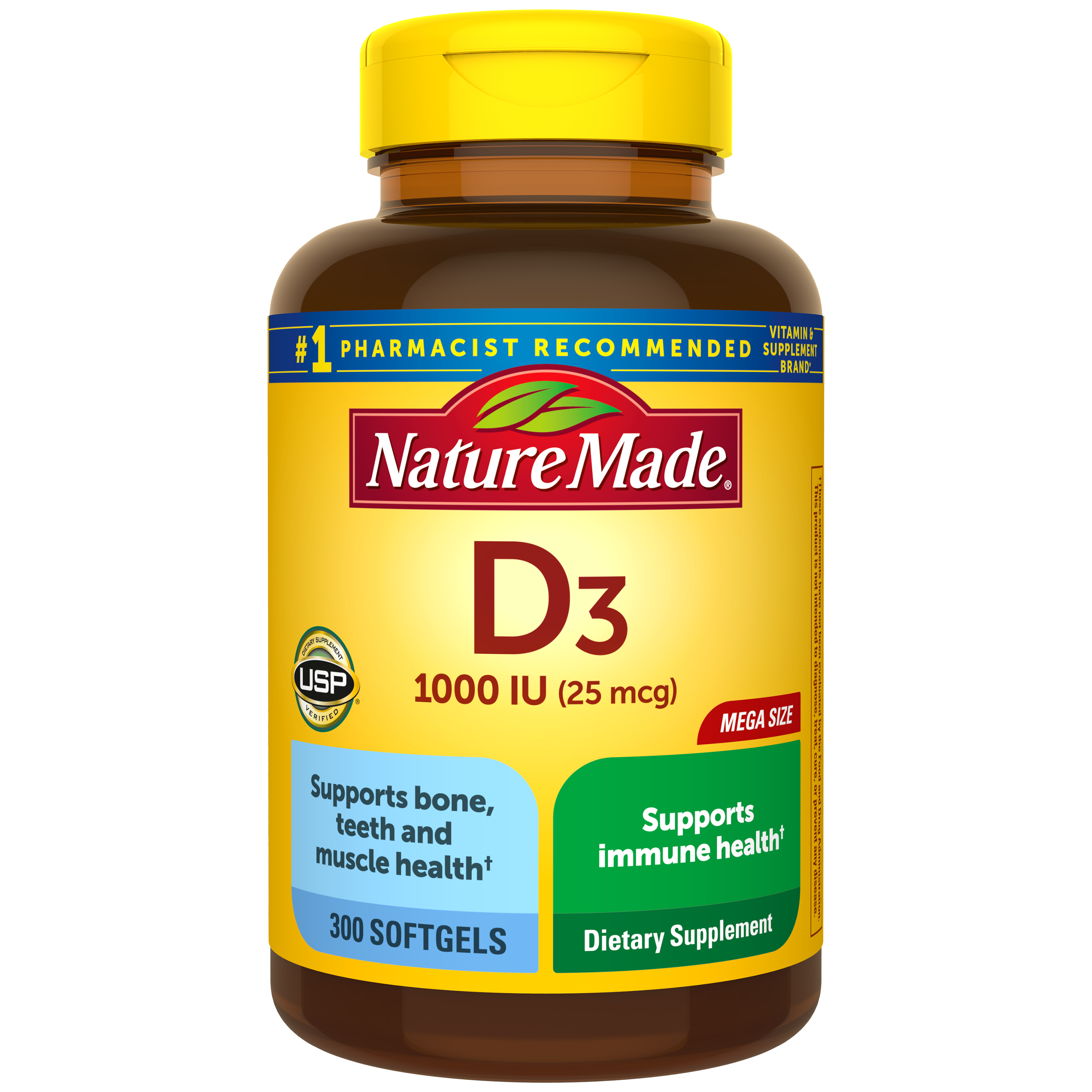 Vitamin D3 1000 IU (25 mcg) Softgels