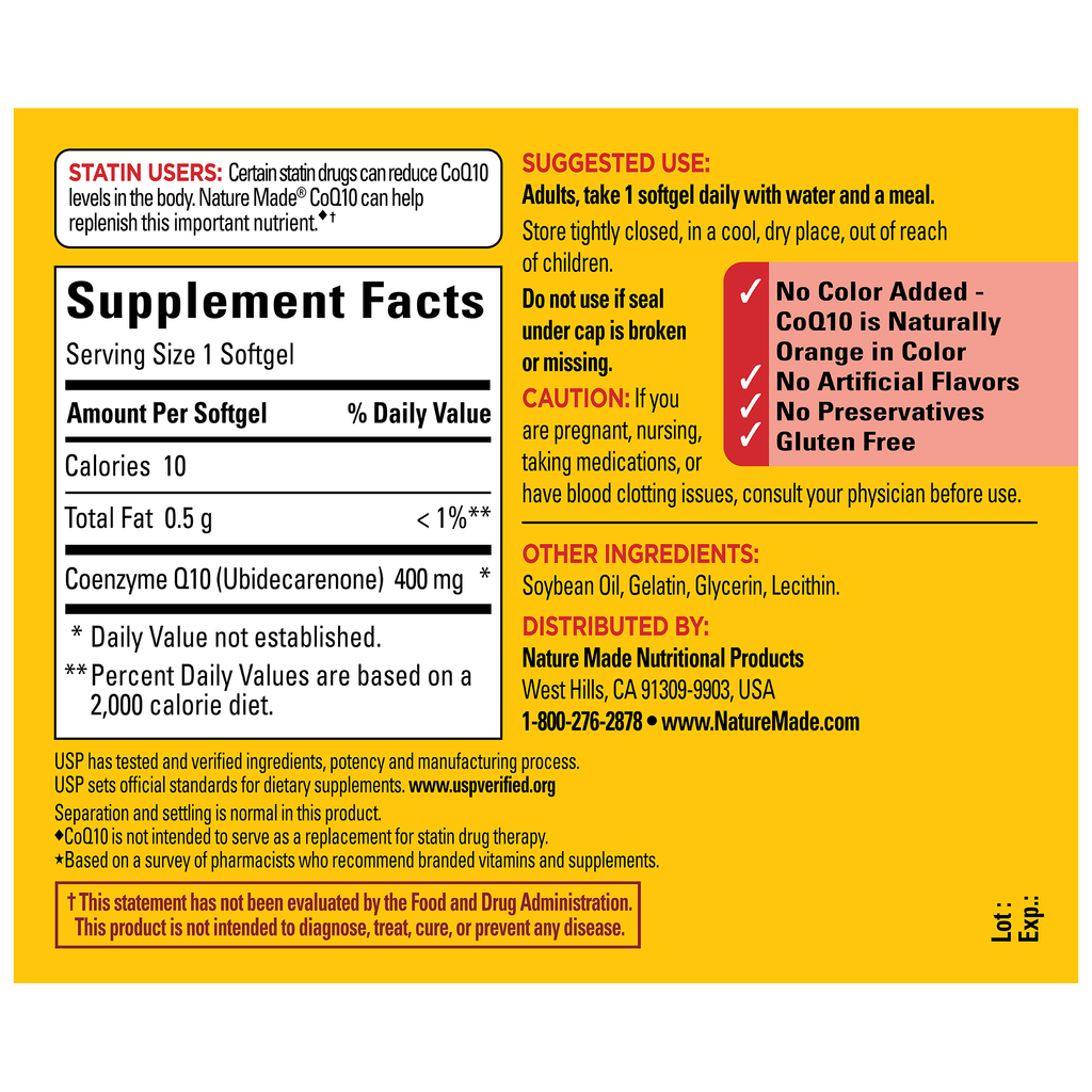 CoQ10 Extra Strength 400 mg Softgels