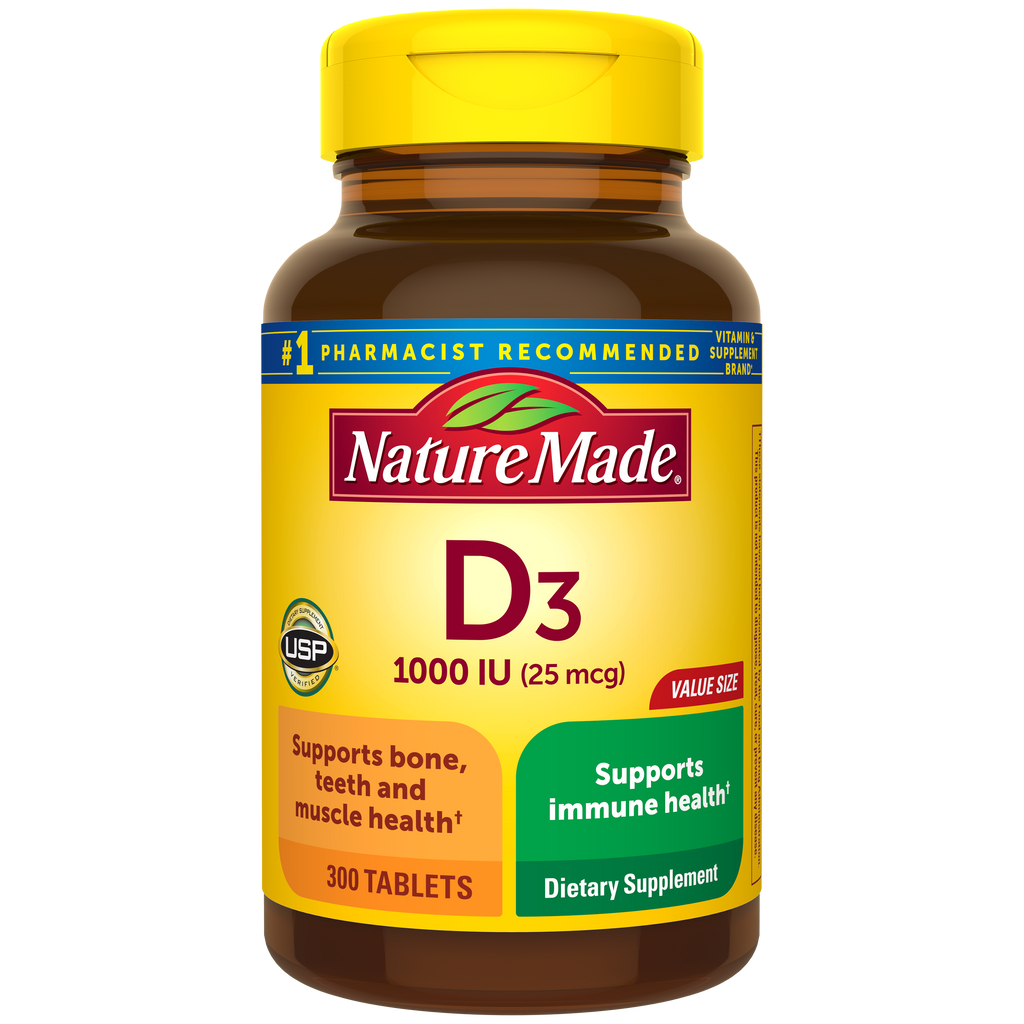 Vitamin D3 1000 IU (25 mcg) Tablets