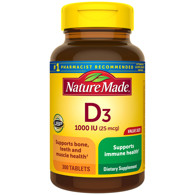 Vitamin D3 1000 IU (25 mcg) Tablets