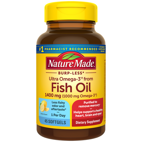 Ultra Omega-3†† from Fish Oil 1400 mg Softgels, Burp-Less♦