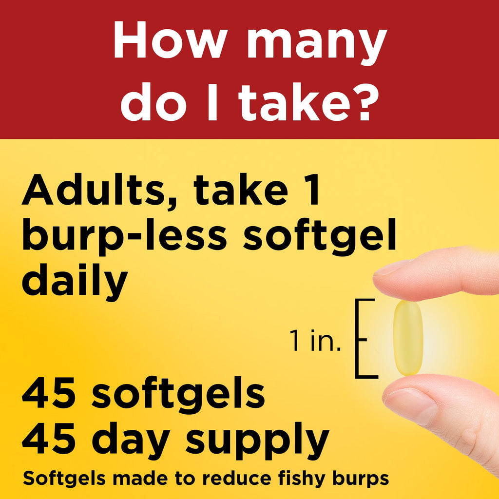 Ultra Omega-3†† from Fish Oil 1400 mg Softgels, Burp-Less♦