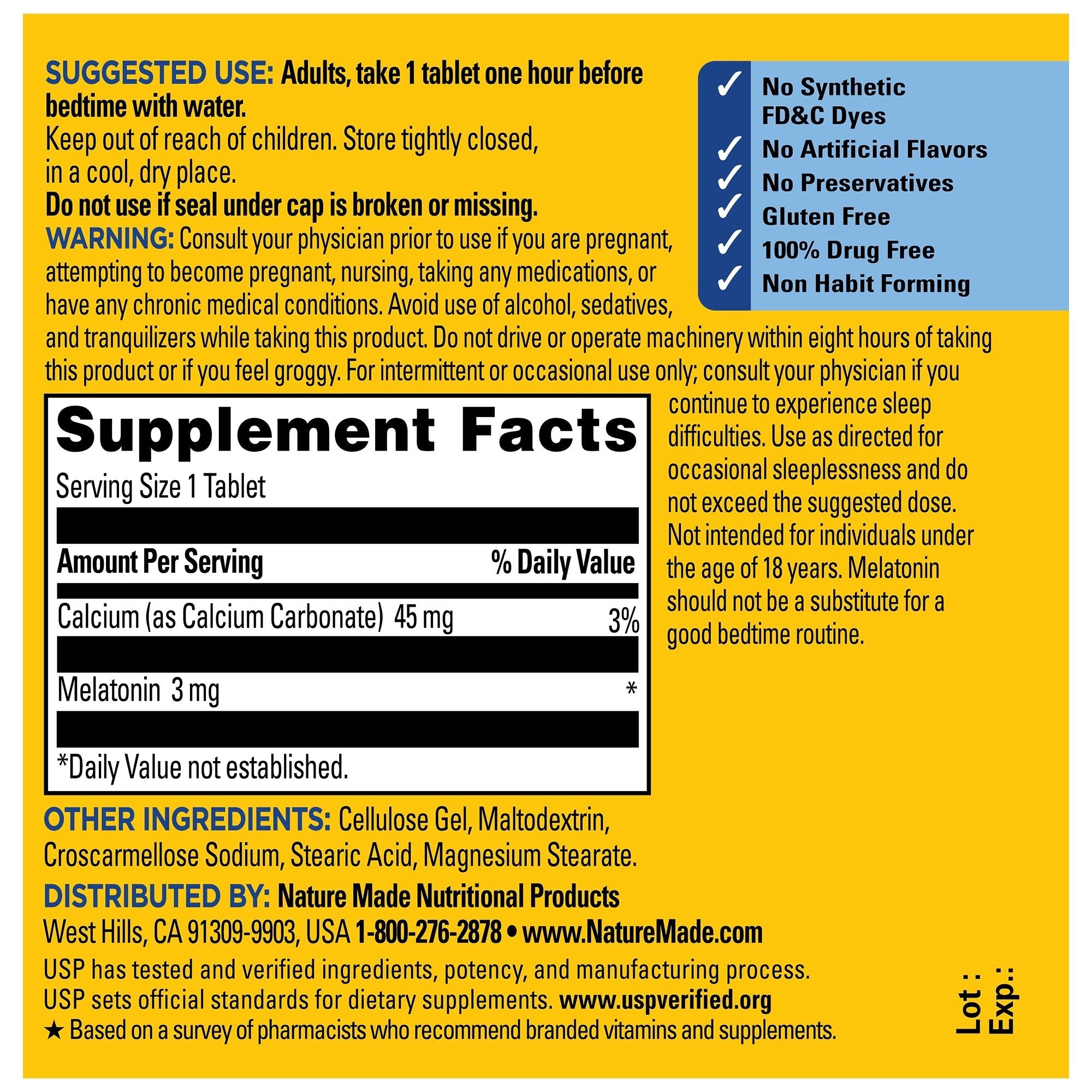 Melatonin 3 mg Tablets