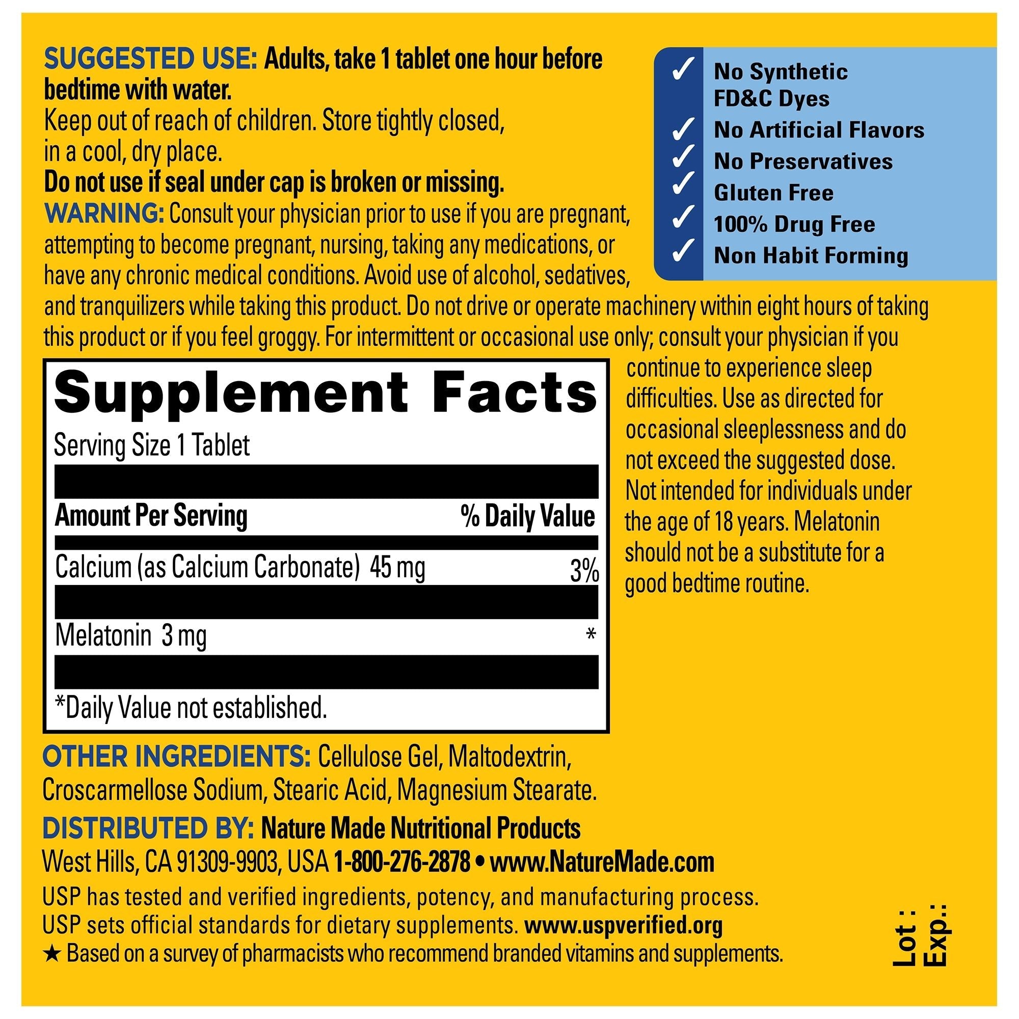 Melatonin 3 mg Tablets