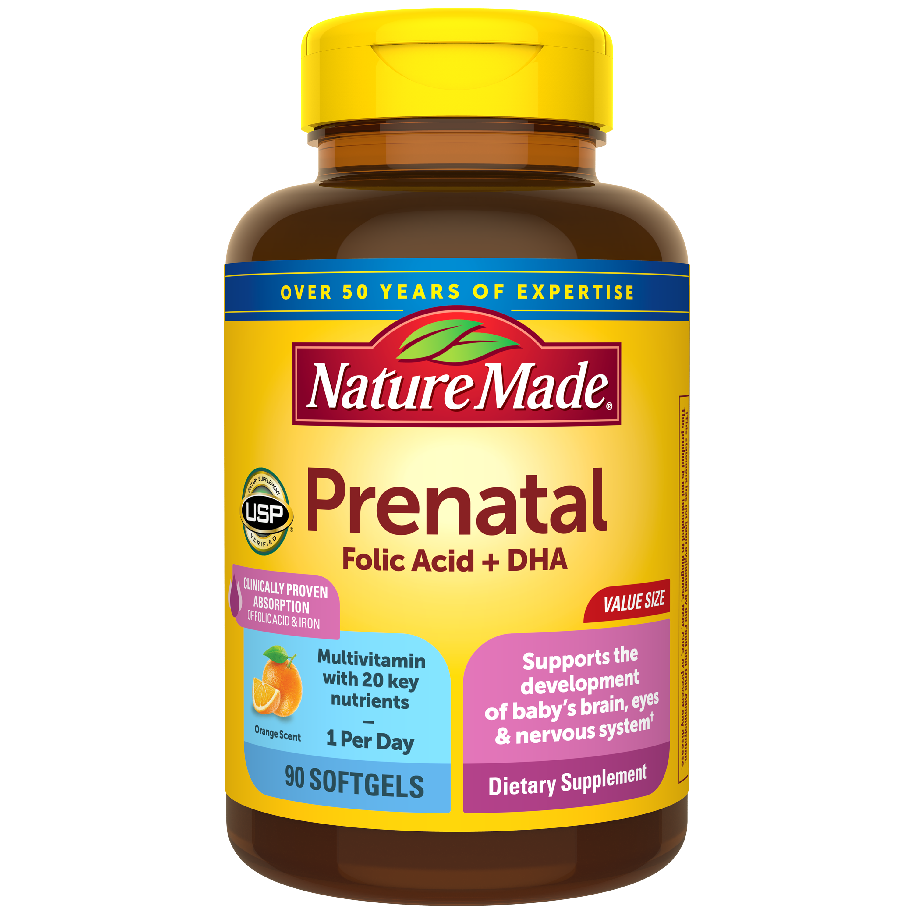 Prenatal Multivitamin Folic Acid + DHA Softgels