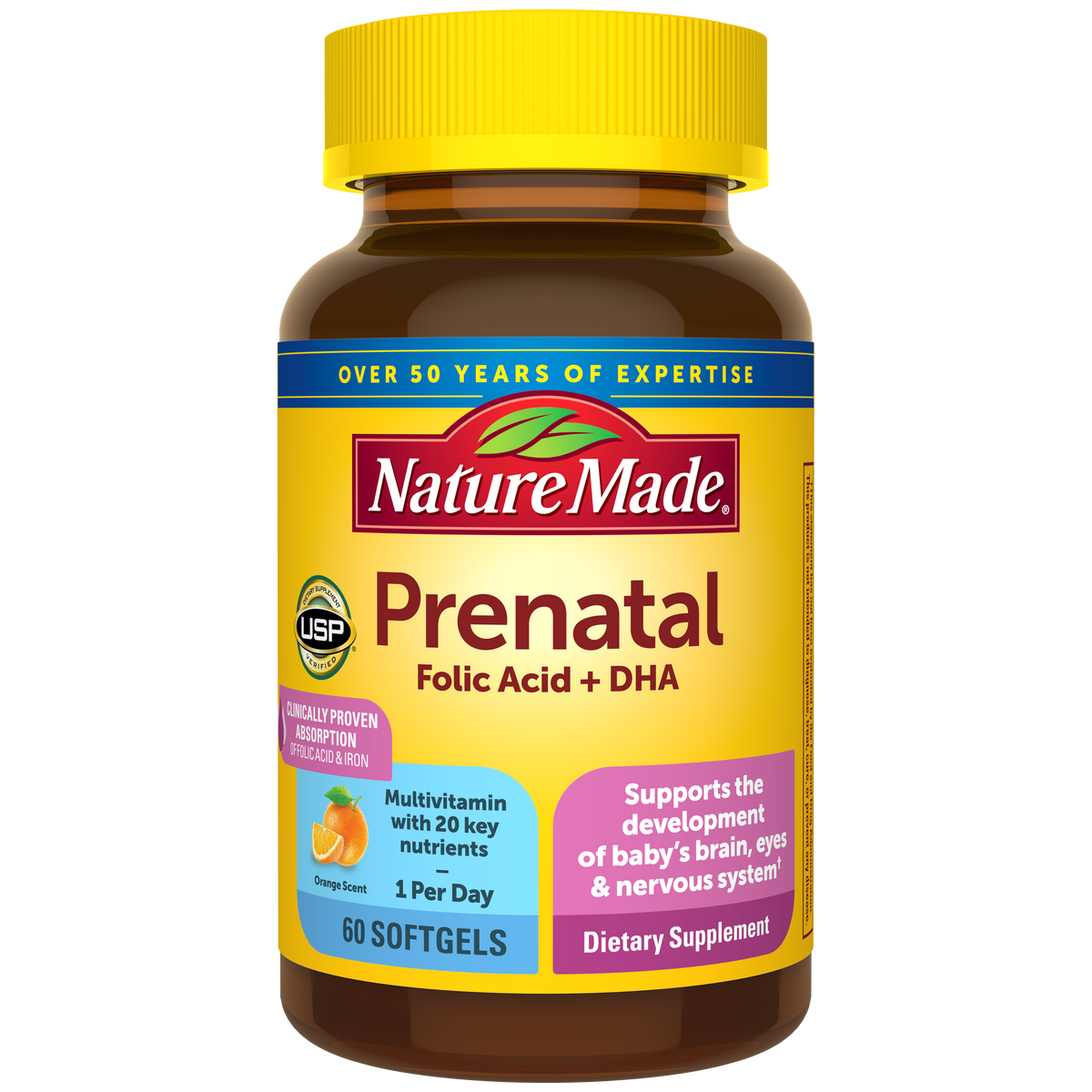 Prenatal Multivitamin Folic Acid + DHA Softgels