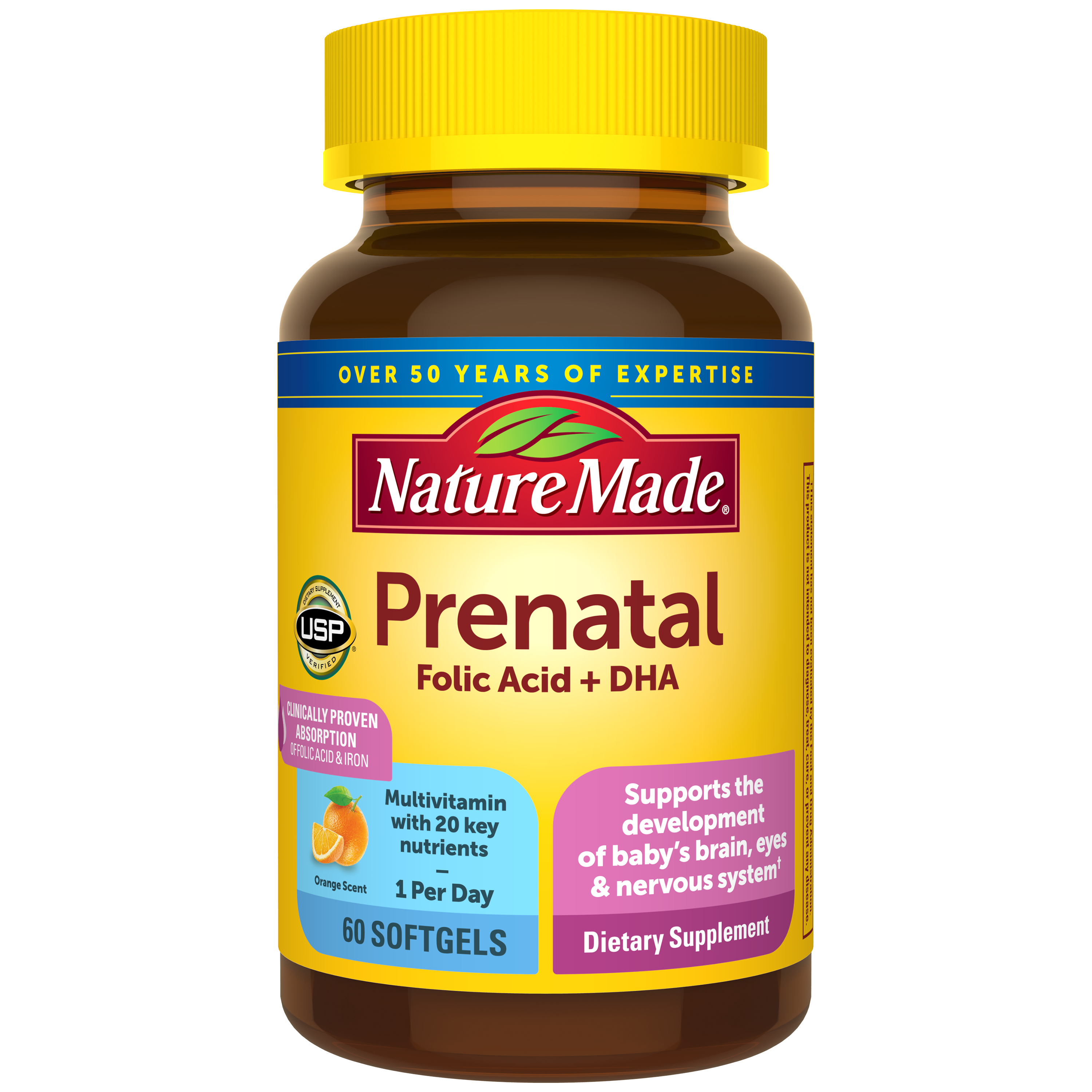 Prenatal Multivitamin Folic Acid + DHA Softgels