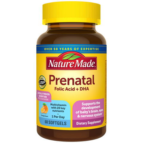 Prenatal Multivitamin Folic Acid + DHA Softgels