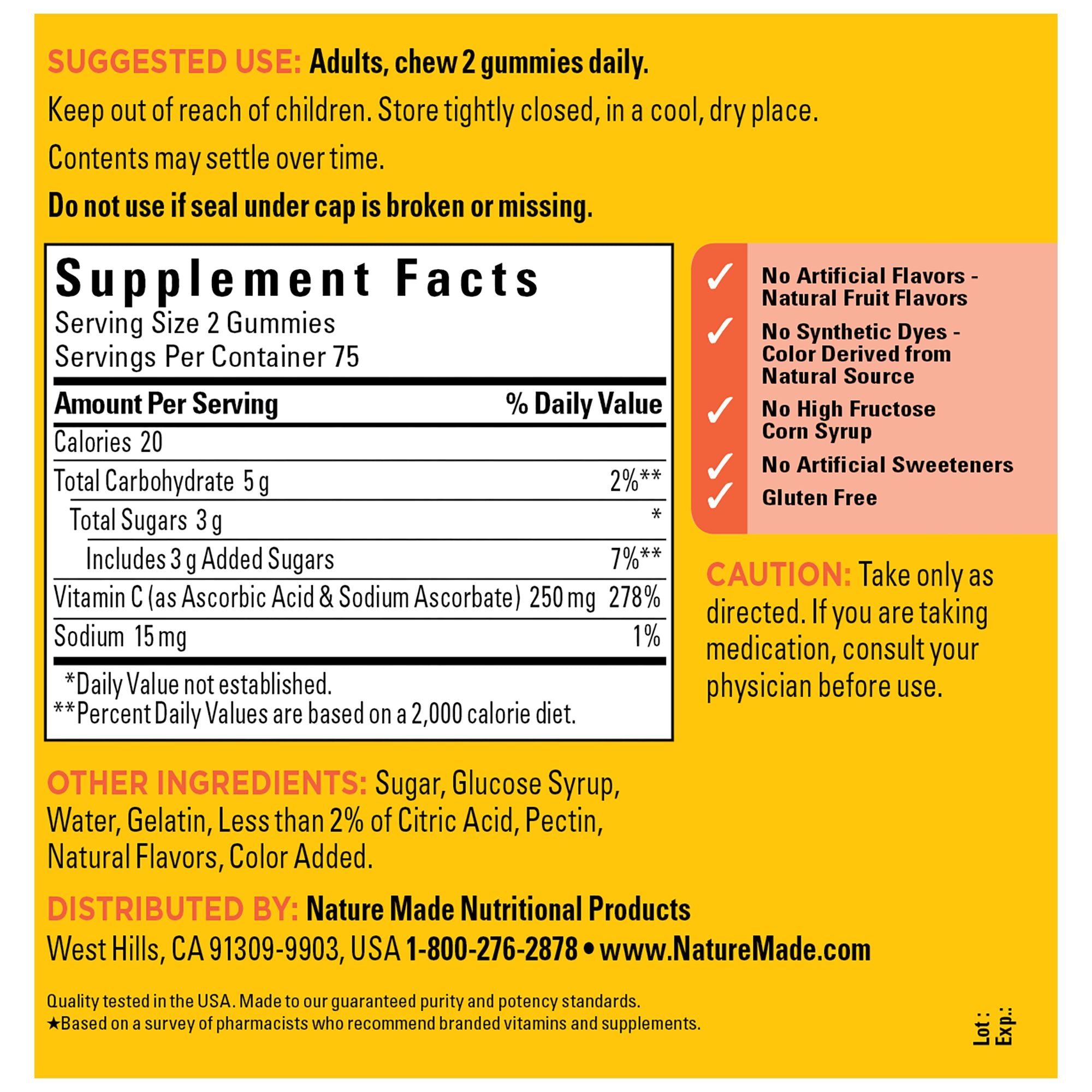 Vitamin C 250 mg Gummies
