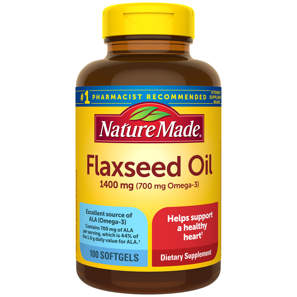 Flaxseed Oil 1400 mg Softgels